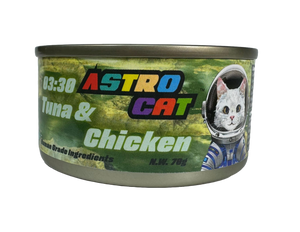 Astro Cat 03:30 - 雞肉 & 吞拿魚肉絲湯罐70g (綠色)