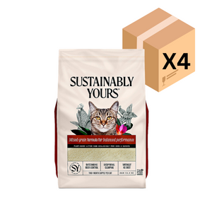 美國 |善地球[混合顆粒版] |  粟米木薯凝結砂 Sustainably Yours Natural Cat Litter (5.9KgX4)