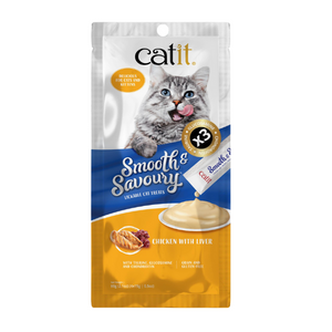 Catit Smooth & Savoury肉泥小食 [ 雞肉+肝]60g