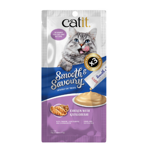 Catit Smooth & Savoury肉泥小食 [ 雞肉+鰹魚 ]60g