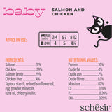 Schesir [最新系列BABY]  -雞肉三文魚[幼貓]慕斯主食包70g