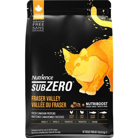 Nutrience SUBZERO 貓糧 - 凍乾雞肉- 雞肉火雞海魚4LB [新包裝 升級版]