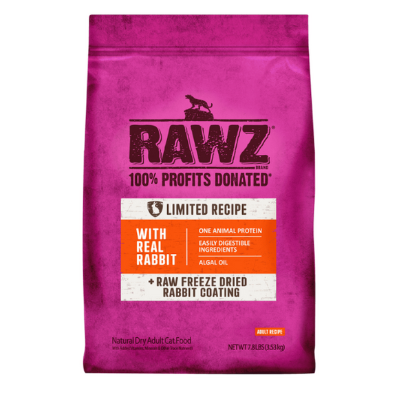 Rawz 無穀物全貓糧 - [單一動物單白兔肉] 7.8Lb