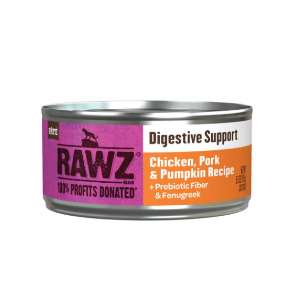 Rawz- 消化系統保健 雞肉+豬肉+南瓜  [肉醬]貓罐頭155g - MeowCamp