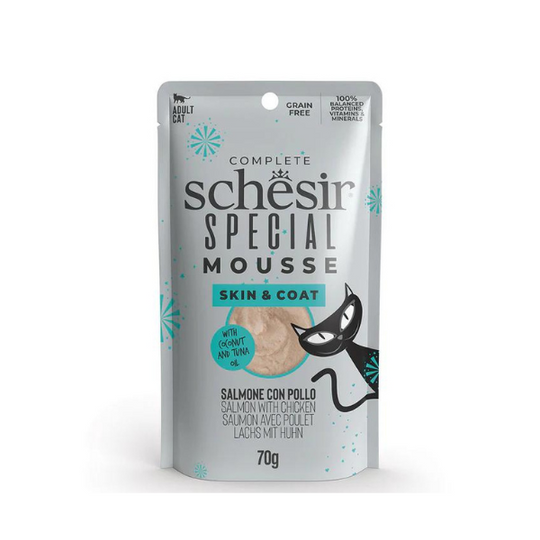 Schesir [最新系列 Special Mousse]  -三文魚雞肉慕絲主食包70g