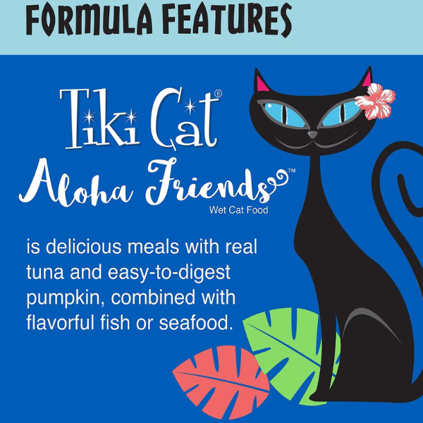 Tiki Cat Aloha Friends 無穀物濕糧 - 吞拿魚+鯫魚+南瓜 3oz