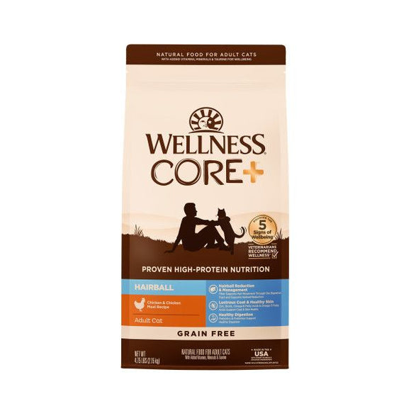 Wellness CORE-無穀物去毛球[原味雞肉]配方貓糧 4.75LB