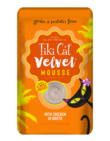 Tiki Cat Velvet Mousse 貓濕糧- 雞肉 [慕絲] 2.8Oz